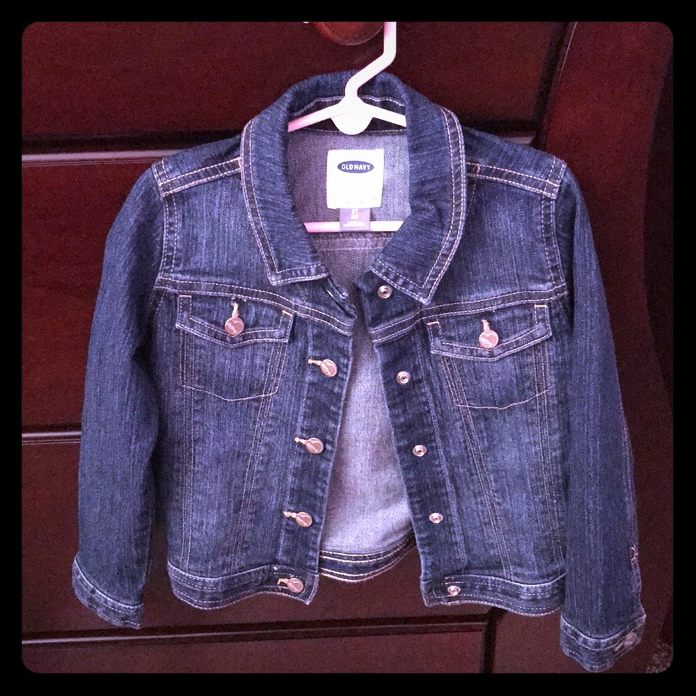 Girls Toddler 5T Old Navy Jean Jacket dark wash